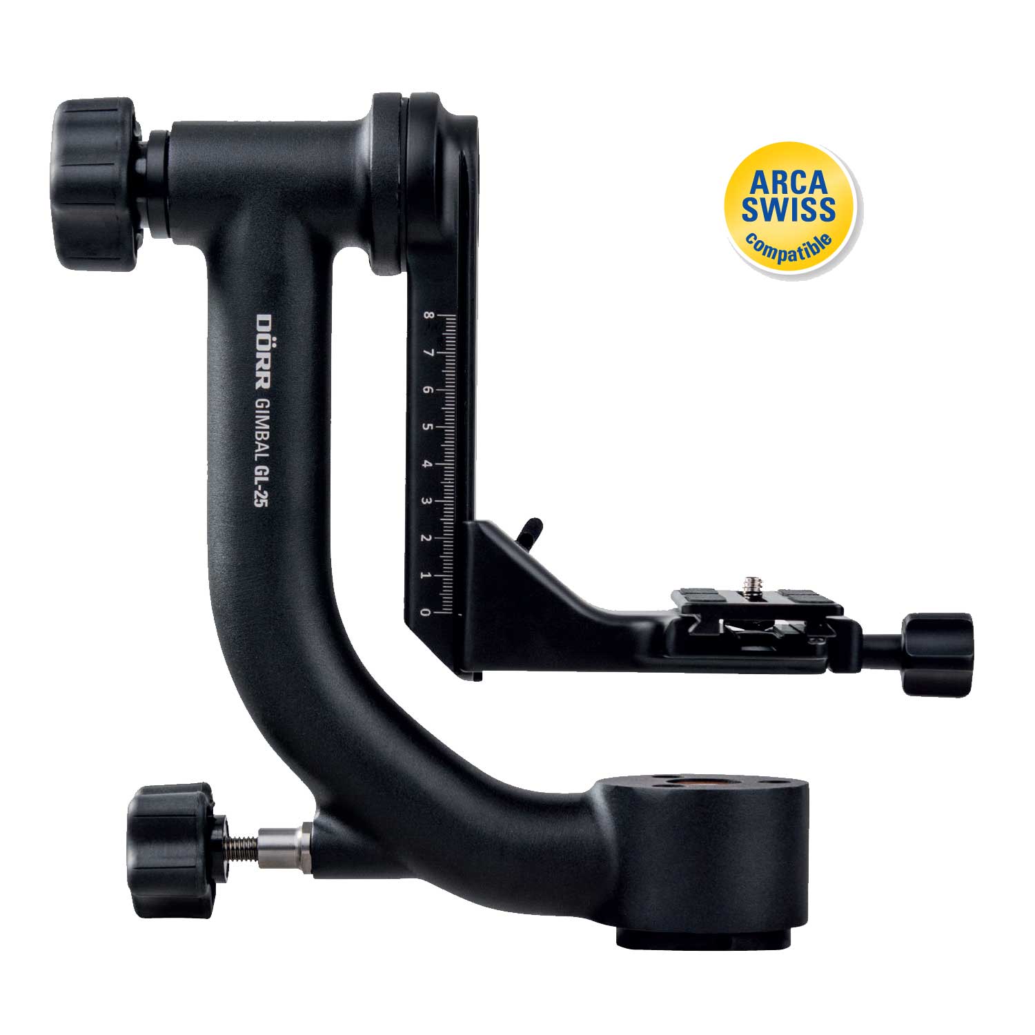 Dorr GL25 Gimbal Head Tripods Aluminium Height Adjustable Base